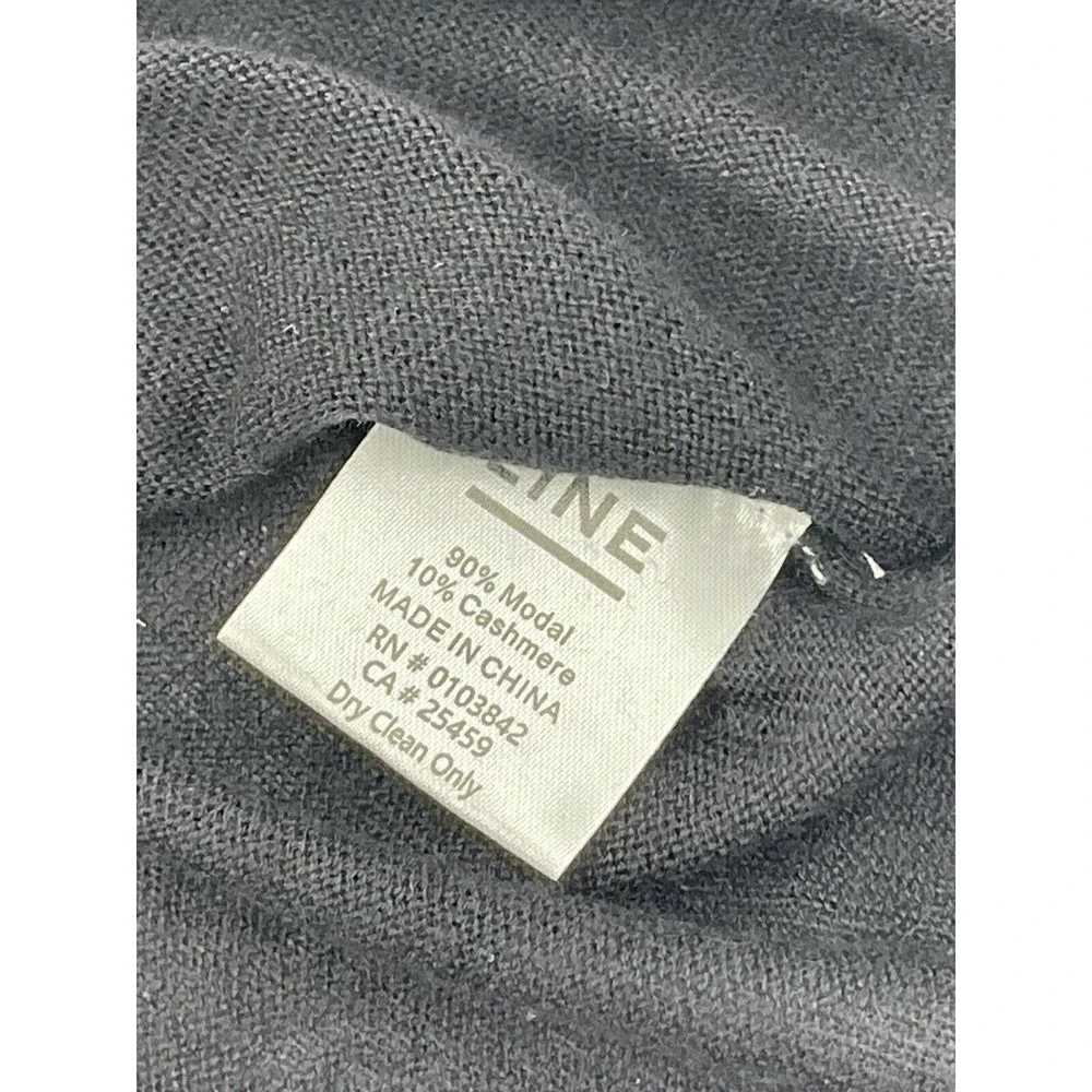 $185 Line Sweater in Caviar Modal and Cashmere Size XS - Picture 4 of 8